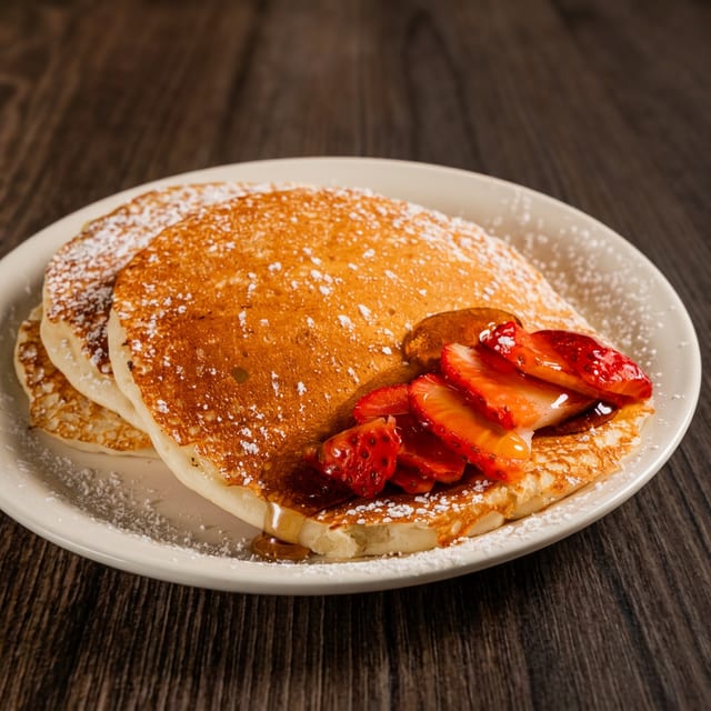 3 Old Fashioned Buttermilk Pancakes.