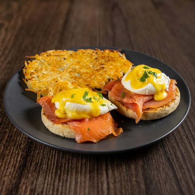 Smoked Salmon Benedict.